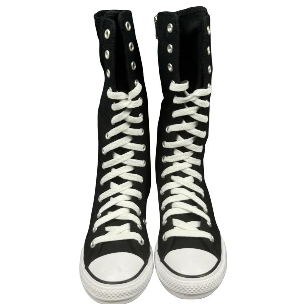 Converse Youth Size 1 Sneaker Shoes Chuck Taylor All Star XX-Hi Black White NEW